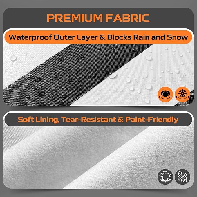 Kayme Heavy Duty Car Cover Custom Fit for Honda Odyssey (1999-2026) Waterproof All Weather for Automobiles, Gift with Tape/Towel, Outdoor Full Exterior Cover Rain Snow Sun UV Protection.