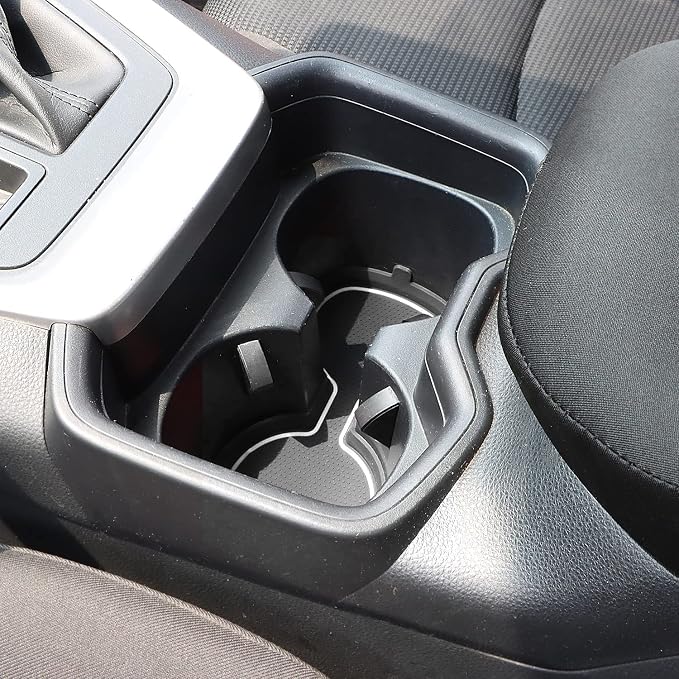 Auovo 3D Cup Holder Inserts for Toyota RAV4 Accessories 2025 2024 2023 2022 2021 2020 2019 Silicone Center Console Cup Holder Coaster Liner Mat Pad Interior Trims (White, 2pcs kit)