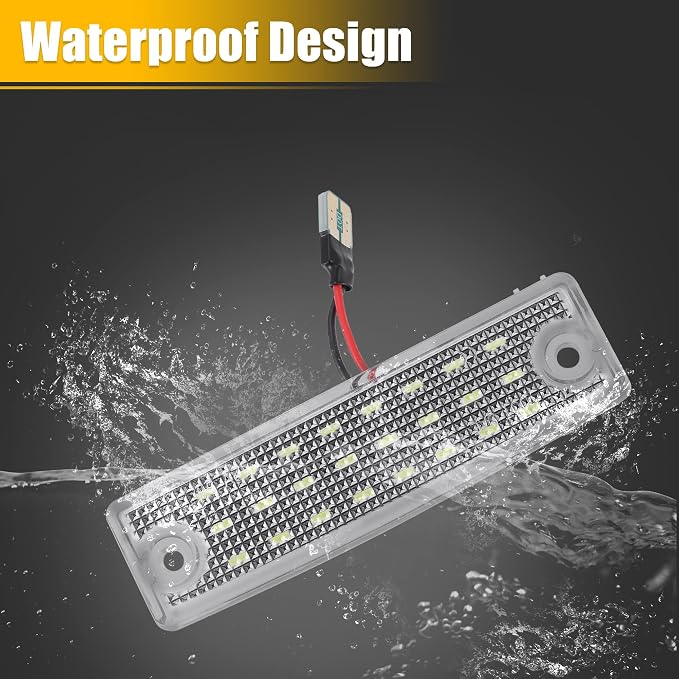 X AUTOHAUX 2pcs LED License Plate Light Lamp Assembly for Toyota 4Runner 1996-2022 for Toyota Sequoia 2001-2022 6000K White