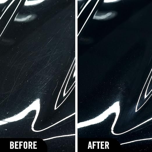 Turtle Wax Hybrid Solutions Ceramic Acrylic Black Car Polish and Wax, Car Scratch Remover & Car Paint Restorer for Black Cars, Deep Shine, Ceramic Coating Protection & Water Beading, 14 oz (Pack of 1)