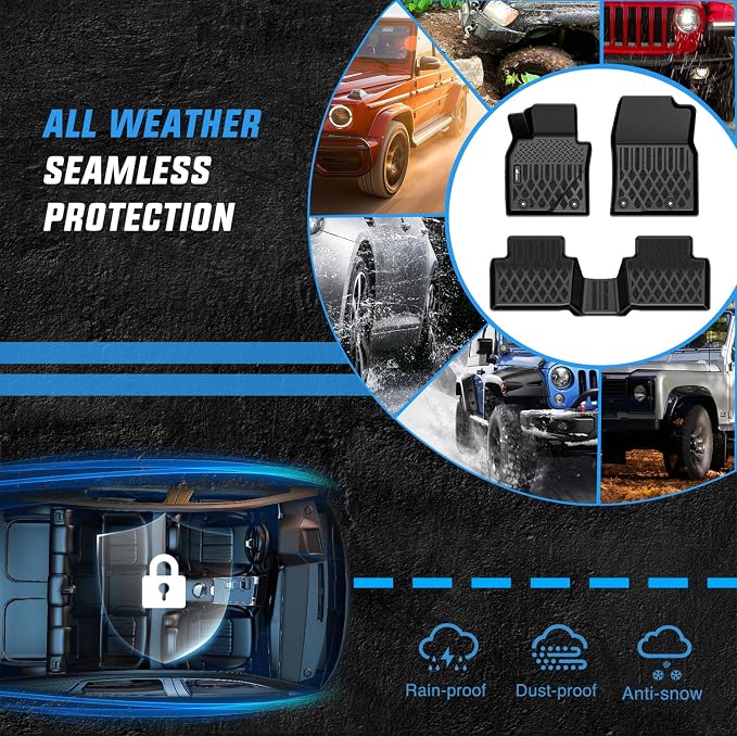 Nilight TPE Floor Mats for Mazda CX-30 CX30 2020 2021 2022 2023 2024 2025 2026 All Weather Custom Fit Heavy Duty Floor Liners