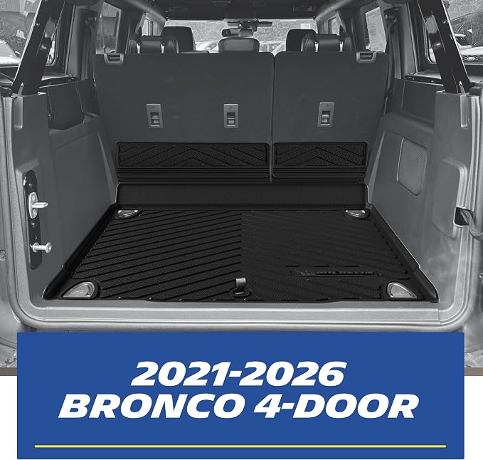 Michelin Vehicle Mats, All-Weather TPE Custom Fit Liner for 2021-2026 Ford Bronco 4-Door (1 Piece), Premier