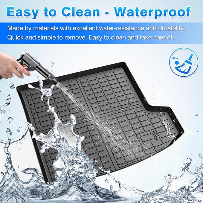 RDX Cargo mat - Trunk Mat for Acura RDX 2019-2025, All Weather Trunk Mat & Backrest Mat for RDX Accessories, Heavy Duty Rubber Mats, Car Accessories
