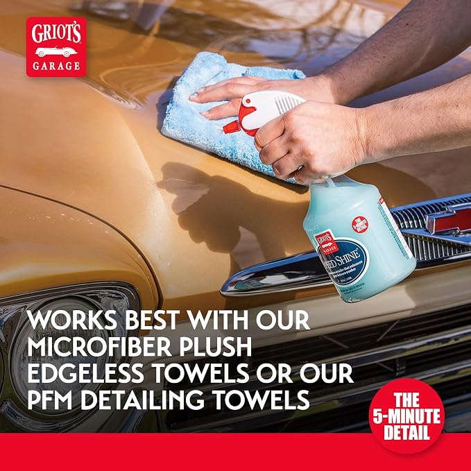 Griot's Garage Speed Shine for Car Detailing, Quick Detailer for All Exterior Surfaces, Trim and Wheels, Provides a Glossy Finish, 11148, One Gallon