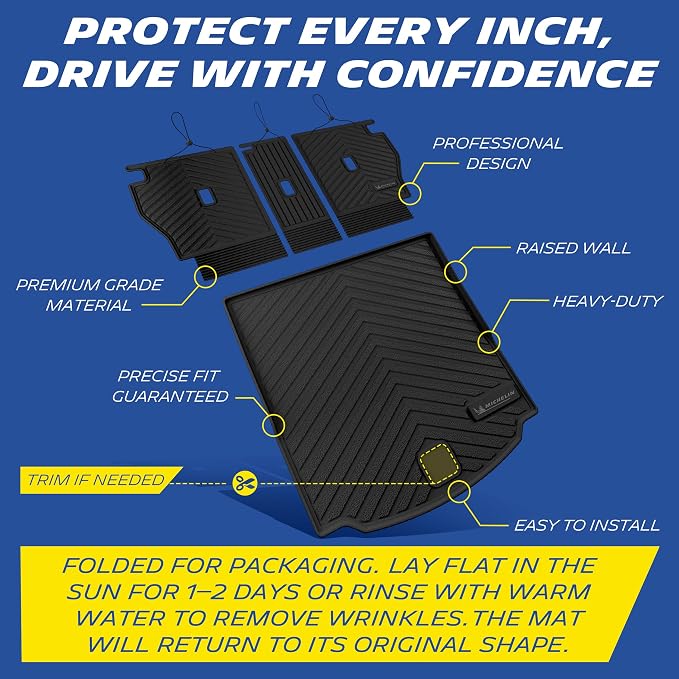 Michelin Vehicle Mats, All-Weather TPE Custom Fit Liner for 2026 Mazda CX-5 (4 Piece B), Premier