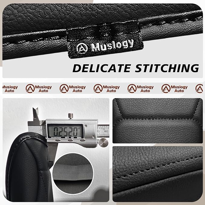 Muslogy Center Console Armrest Cover Fit for Nissan Kicks 2025 2026 Accessories, Comfort Armrest Pad Console Lid Cushion Vegan Leather Regular Thick