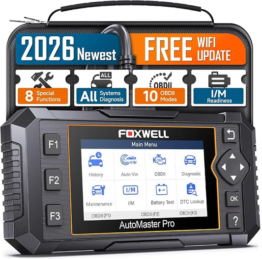 2026 FOXWELL NT624 Elite OBD2 Scanner, All-System 8 Resets Code Reader | Upgraded from NT604/NT614, ABS Bleeding, EPB, Oil, BMS, SAS, Throttle, Injector & DPF Scan Tool, Auto VIN,for DIY Mechanics