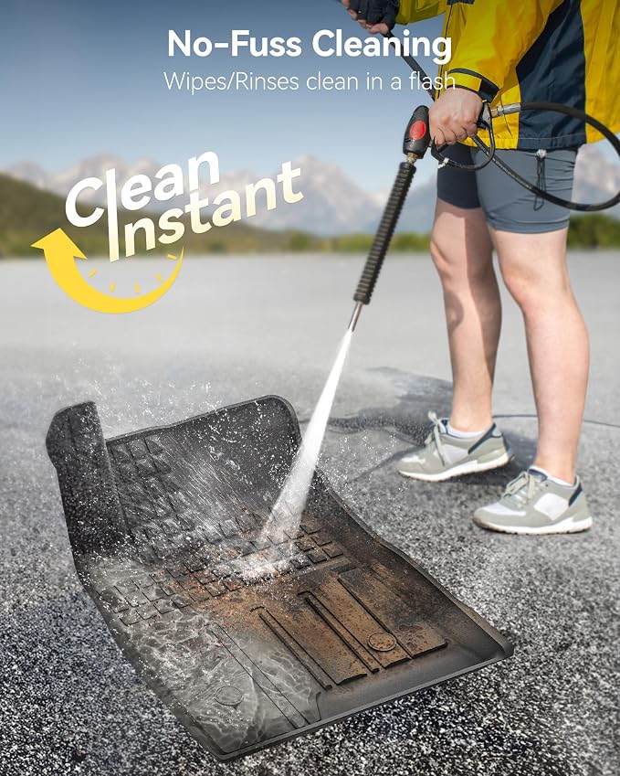 3W Floor Mats & Cargo Liner for Chevy Trax 2024 2025 2026, All Weather TPE Custom Fit Floor Mats for Cars, Car Mats Full Set for Chevy Trax Accessories, Black