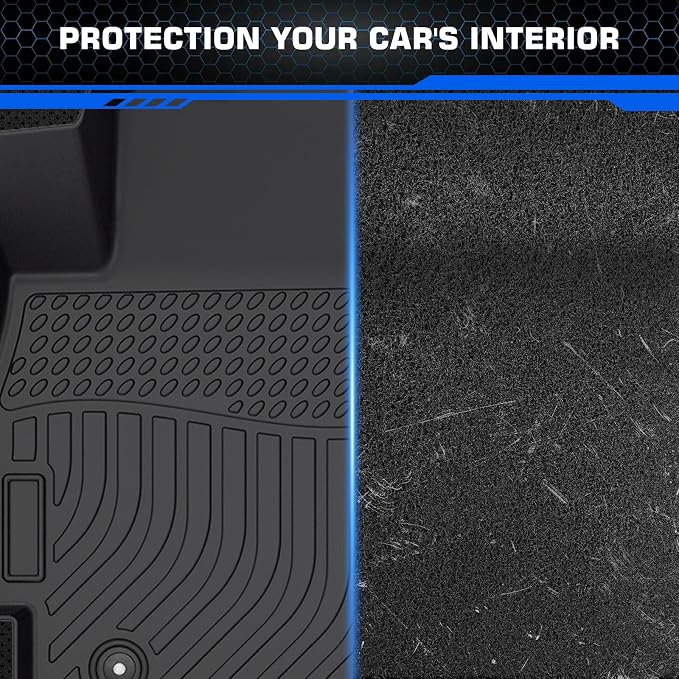 Floor Mats & Cargo Liner for 2020-2025 2026 Hyundai Sonata (Only Hybrid) | All Weather Automotive TPE Liners Set Waterproof Accessories, Floor Liner Combo Set,Front and Rear Rows, Trunk Liner