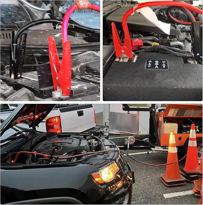Nilight Jumper Cables for Car Battery 2 Gauge 25 FT Booster Cable Heavy Duty 800 A CCA with Carrying Bag Jump Start Emergency Kit Pickup Truck RV Vans SUV