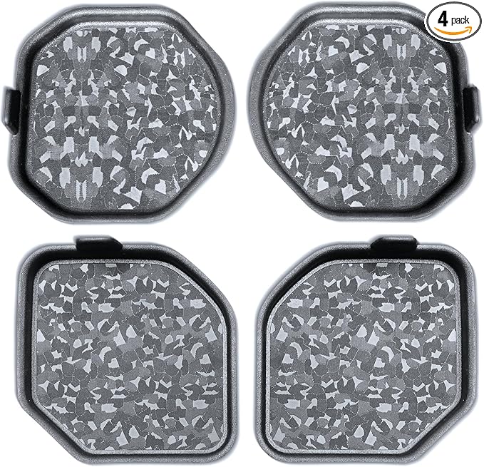Cup Holder Inserts for Wrangler JL JLU 2018-2026 & Gladiator JT 2020-2026, Jeep Cup Holder Inserts, Original Exterior Design, Jeep Wrangler Accessories (4-pcs Set), Exclusive Patented Appearance