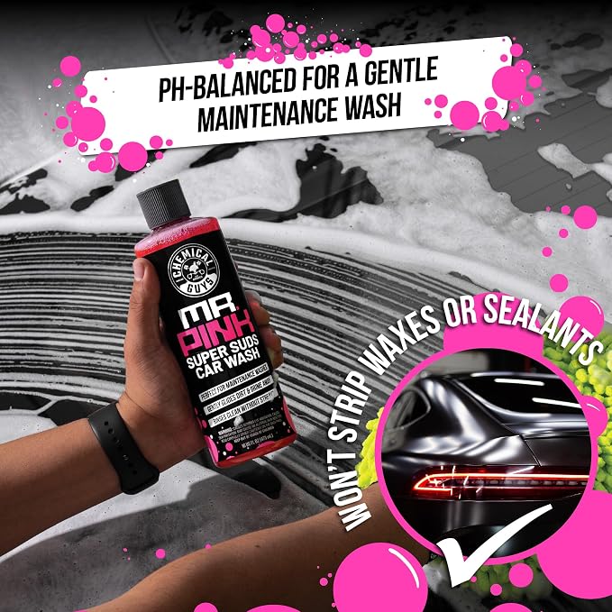 Chemical Guys Complete Car Detailing Kit, 17 Items | Car wash soap, wheel cleaner, bucket, and brushes, 17 piece wash kit, complete DIY car wash and detail kit