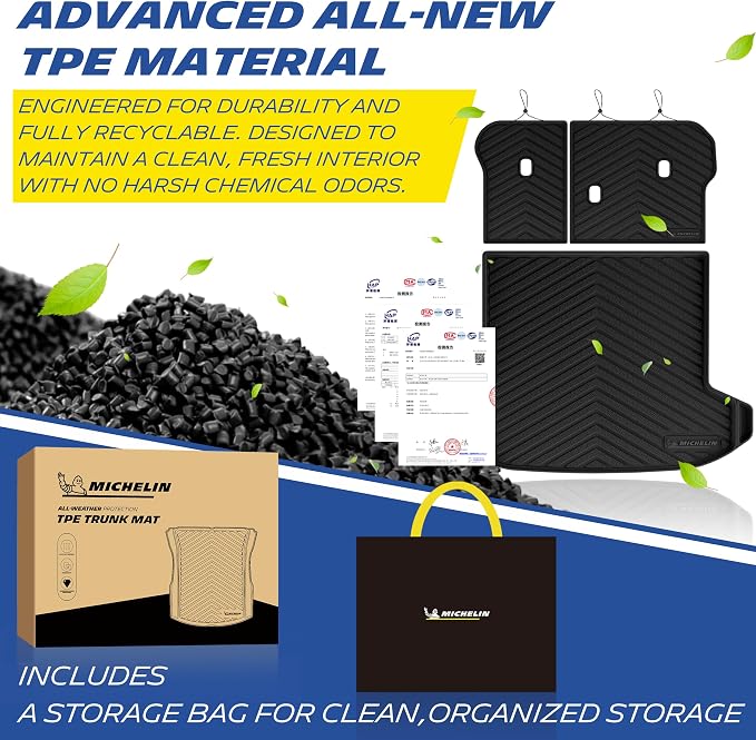 Michelin Vehicle Mats, Premier Series All-Weather TPE Custom Fit Liner for 2023-2026 Kia Sportage Gas, Not Fit Hybrid/PHEV