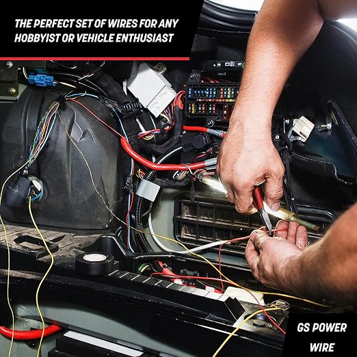 GS Power CCA 16 Gauge Wire Automotive 100ft Red/100ft Black Bonded, 16 AWG 12v Low Voltage, Speaker Electrical Wire Low Voltage Primary for Car Stereo Audio Trailer Harness Hookup Wiring LED DIY