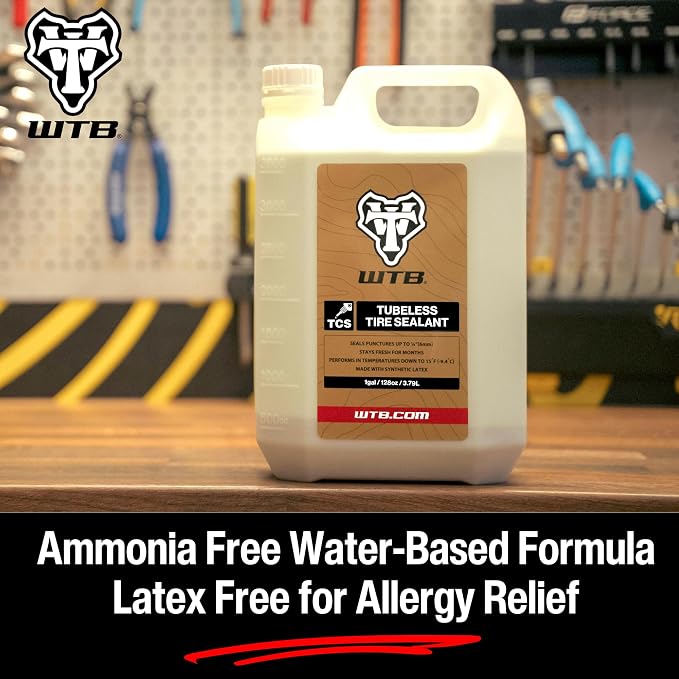 WTB Tubeless Bike Tire Sealant (4 oz to 1 Gallon) - Quick Seal for Punctures up to 6mm - All Conditions
