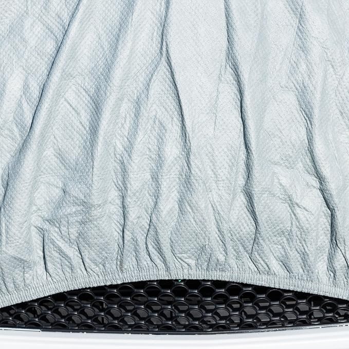 Budge Protector V SUV Cover, Premium 5-Layer Waterproof All Weather Dust Proof Protection with Soft Inner Lining, Fits SUVs up to 210" L x 68" W x 60" H, Gray, Size 2