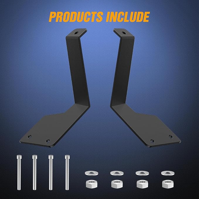Nilight Light Bar Mounting Brackets for 42 Inch LED Straight Curved Lights UTV Roof Upper Windshield Compatible with Can-am Maverick X3 MAX DS RS MR Turbo R 2017 2018 2019 2020 2021 2022 2023 2024