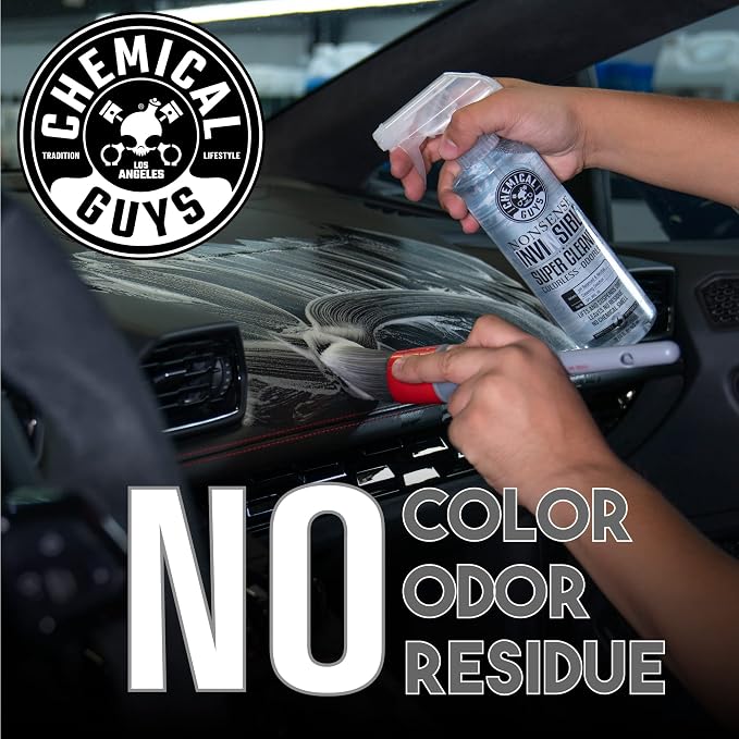 Chemical Guys Nonsense Colorless & Odorless All Surface Cleaner - Interior Cleaner, Safe for Vinyl, Rubber, Plastic, Carpet, and Upholstery, pH Balanced, Residue-Free, Unscented, 16 Fl Oz, Pack of 2 | Colorless, odorless, residue-free cleaner lifts dir...