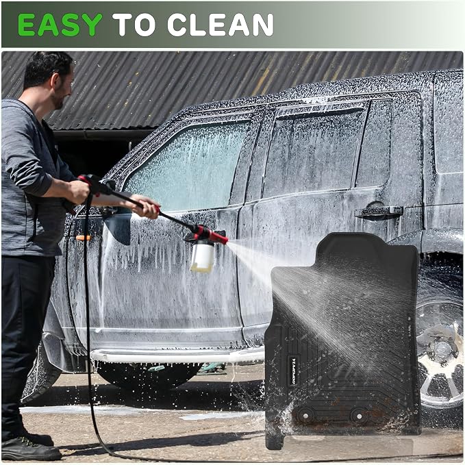 Floor Mats for 2025 Nissan Armada 8 Seats Upgrade Trunk Mat All Weather Floor Liners TPE Rubber Cargo Liner Fit for Nissan Armada 2025 Anti-Slip Full Set Automobile Mats Accessories