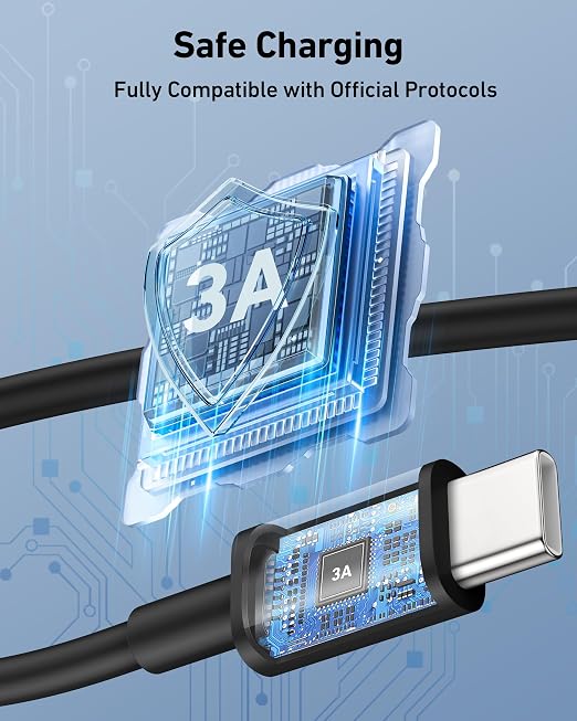 Car Carplay Cable for iPhone 17/17 Pro/Air/17e/16/15 Pro Max Charger Cord | 2Pack USB A to USB C for CarPlay USBC Cable, iPad, Galaxy, Android Phone Accessories Charging Wire Type-C Car Charger Cord