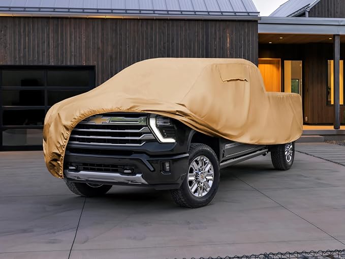 Heavy Duty Outdoor Car Cover Custom Fit for 2018-2026 Chevy Silverado,Windproof All Weather Waterproof Sun Rain UV Dust Snow Protection Outdoor Car Covers