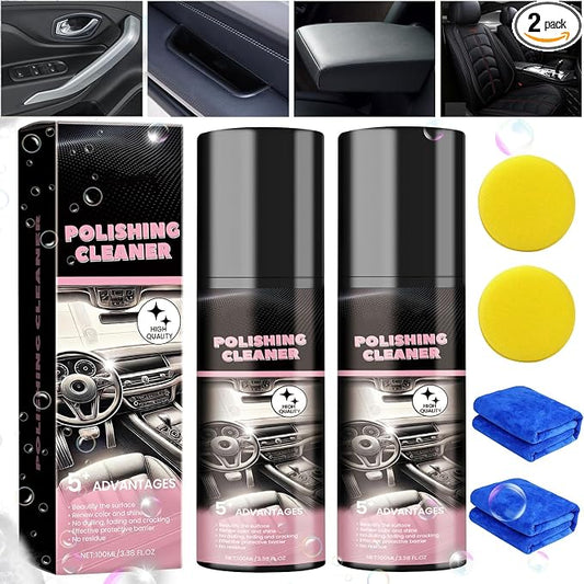 Car Interior Cleaner, Vehicle Interior Polish, 100ml Car InteriorCleaner, Interior Detailer Spray, Total Car Interior Cleaner Rejuvenation, Decontaminatio, Interior All Purpose Car Cleaner