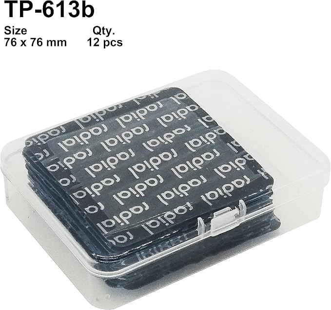 TP-613b Radial Tire Patch 3" x 3" (76 x 76 mm) 12 pcs
