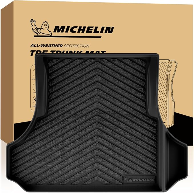 Michelin Vehicle Mats, All-Weather TPE Custom Fit Liner for 2011-2023 Dodge Charger RWD/Chrysler 300 (1 Piece), Premier