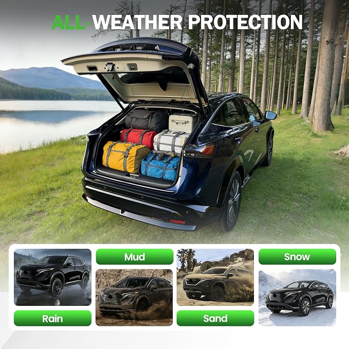 Cartist Cargo Liner for Nissan Ariya 2023 2024 2025 2026, All Weather Cargo Mats for Ariya Accessories, Heavy Duty TPE Trunk Mat, Car Accessories