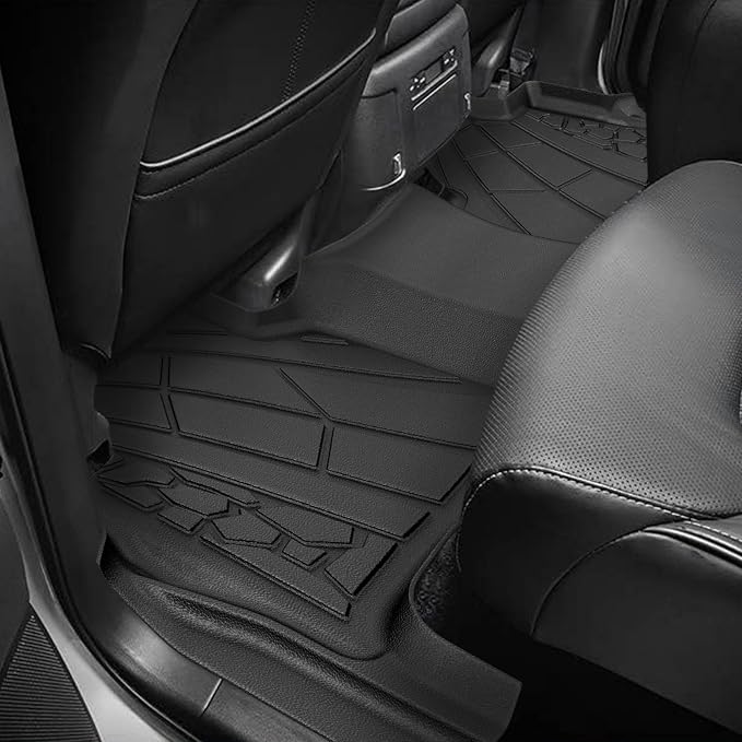 KARPAL Floor Mats for 2015-2020 Chevy Tahoe/GMC Yukon (Not for XL), with 2nd Row Bucket Seats (7seats) Cover Protector, All-Weather TPE Custom Fit Floor Liners Car Accessories