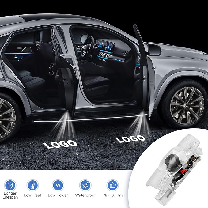 Car Door Lights Logo Projector -[4 Pack] 4K HD Puddle Lights for LS/ES/is/GS/GX/LX/RX/NX/RC/LC/UX/TX/RZ Series