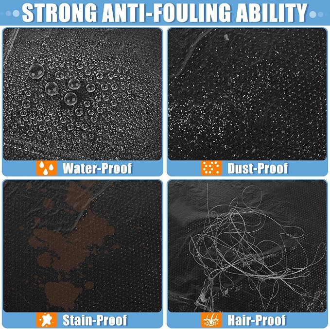 MYFAMIREA 100 PCS Disposable Car Seat Covers Clear Plastic Vehicle Seat Protector, Plastic Seat Covers Protector Universal Water Resistant and Stain Resistant for Cars Auto Truck Bus Airplane