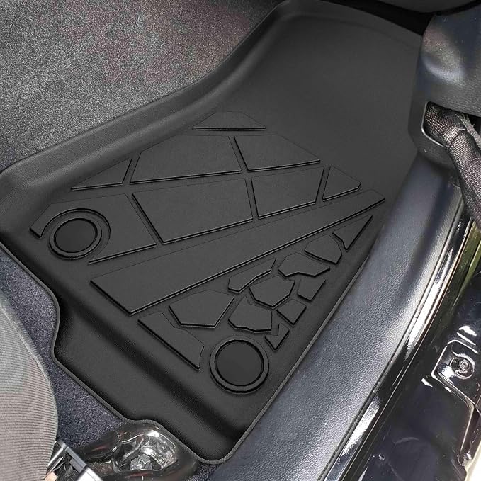 KARPAL Floor Mats for Jeep Gladiator JT 2020-2025 2026, All Weather TPE Custom Fit Floor Liners Car Mats Accessories, Front & 2nd Row