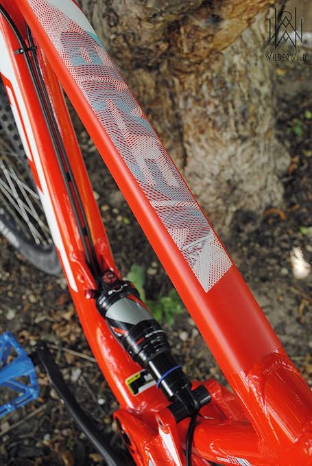 Bike Frame Protection Tape- High Impact Clear Vinyl Wrap Includes Tool (4”x72) Bicycle Frame Protector, Mountain Bike Frame Guard Chainstay Protector (Clear)