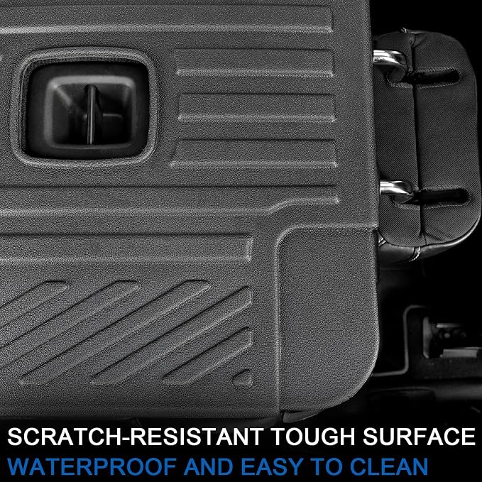 Kick Mats for 2021-2025 2026 Jeep Grand Cherokee L with 2nd Row Captain Chairs (Only for 6-Seater), All Weather TPE SeatBack Protector Accessories (L | 2nd Row Backrest Mats)