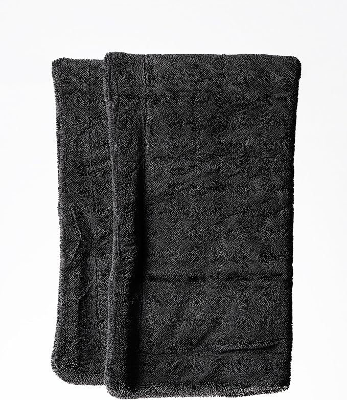 Drying Microfiber Towel Large 24x35 Inch 1400 GSM, Edgeless Scratch-Free, Twisted Loop, Super Absorbent, Professional Grade Material, Heavy-Duty, Soft Durable, Car Drying Towel,