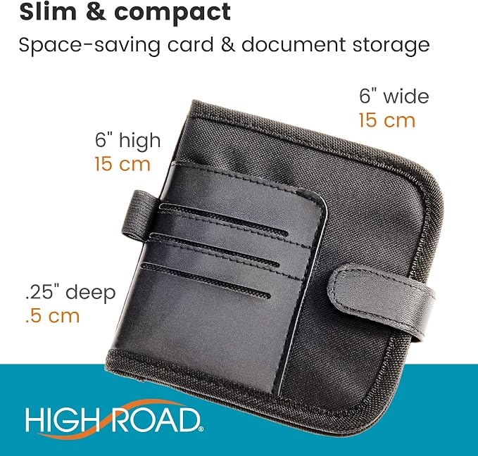 Sun Visor Registration and Insurance Card Holder and Car Document Holder | Small Car Visor Organizer and Vehicle Registration Holder Keeps Auto Documents Within Easy, Hands Visible Reach