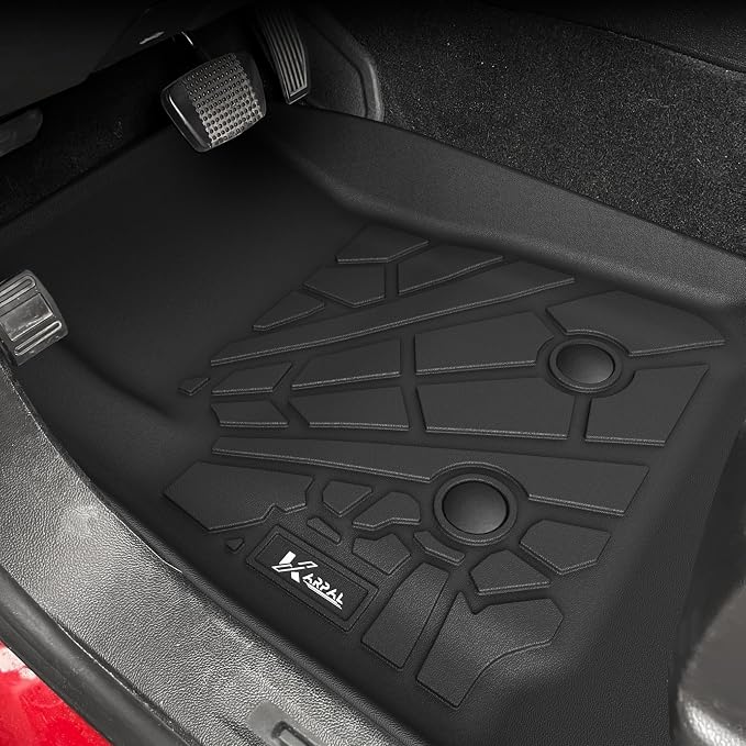 KARPAL Floor Mats for 2015-2022 Chevy Colorado/GMC Canyon Crew Cab, All-Weather TPE Custom Fit Floor Liners Cargo Liner Car Accessories