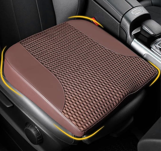 Lofty Aim Car Seat Cushion, Car Seat Pillow, Automotive Cushion | Memory Foam Car Seat Cushion for Long Driving, Butt Pillow for Pain Relief, Driver Seat Cushion for Car, Truck, Office, Brown