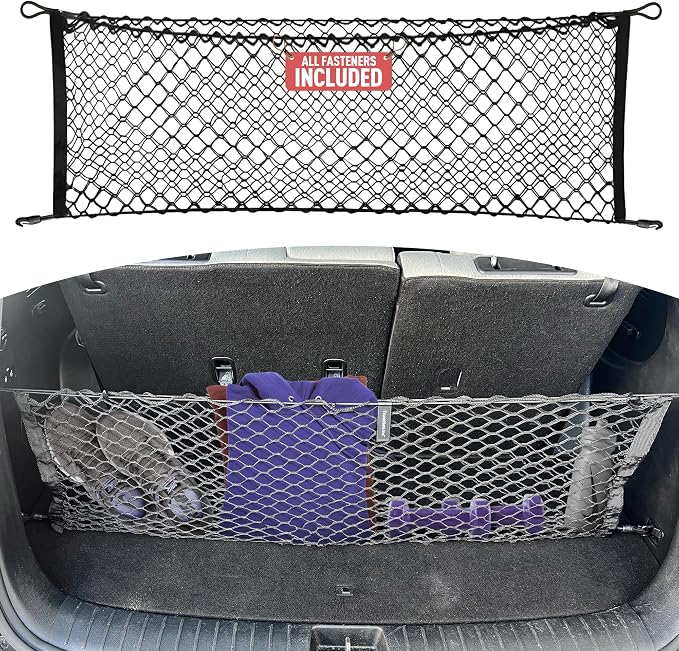 Envelope Style Automotive Elastic Trunk Mesh Cargo Net for Hyundai Palisade 2020-2025 - Premium Trunk Organizers and Storage - Luggage Net for SUV