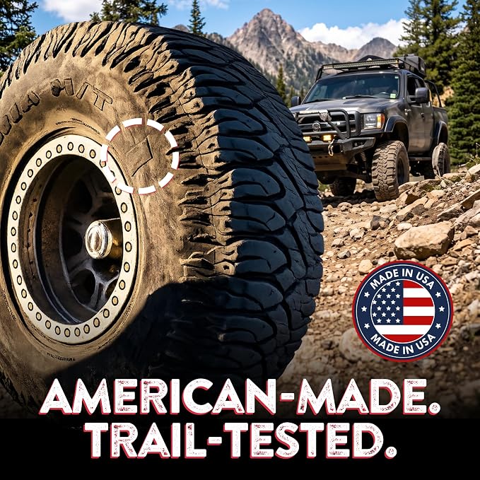 GlueTread Full-Size 4x4 Sidewall Tire Repair Kit | Sidewall Tire Patch Kit Puncture Repair Kit for Off-Road 4x4 Vehicles | Improved Rubber Formula No Accelerator Needed 10 Minutes Curing Time