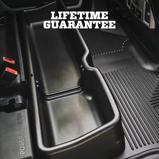 Husky Liners — Under Seat Storage Box | Fits 2014-2018 Chevrolet Silverado/GMC Sierra 1500, 2015-2019 Chevrolet Silverado/GMC Sierra 2500/3500 HD Crew Cab - Black| 09031