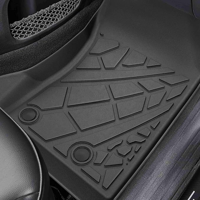 KARPAL Floor Mats & Cargo Liner for 2017-2026 Jeep Compass, All Weather TPE Custom Fit Floor Liners Car Mats Accessories, Front & 2nd Row