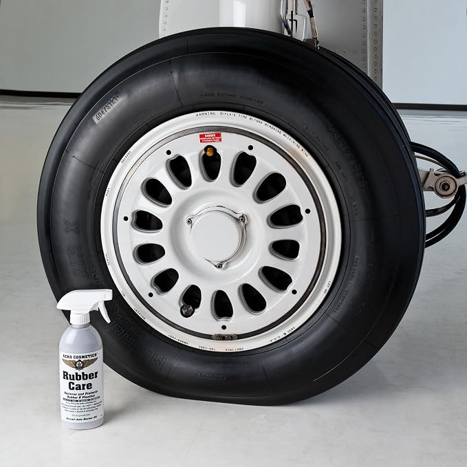 Ceramic Tire Dressing Protector, No Tire Shine, No Dirt or Brake Dust Attracting Residue 16 Fl. oz (2-Pack) Satin/Matte Finish Stays Clean Longer Cleans Up Easier Aircraft Grade