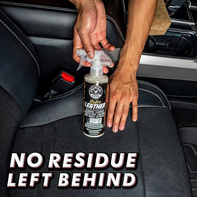 Chemical Guys, HydroLeather Ceramic Leather Coating for Interiors, 16 oz | Ceramic coating shields leather seats, furniture and boots, adding a protective layer that helps repel spills