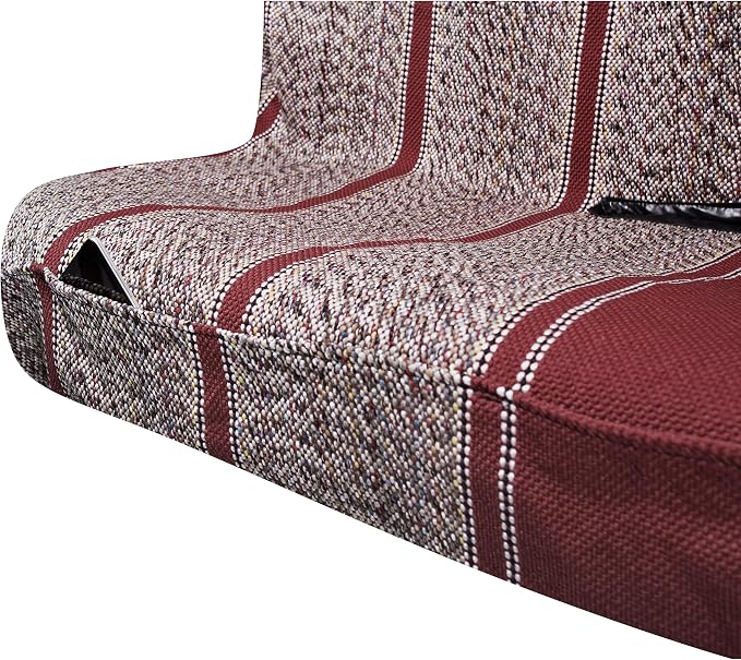 West Coast Auto Universal Baja Saddle Blanket Bench Full Size Seat Cover Fits Ford, Chevrolet, Dodge, and Full Size Pickup Trucks (Red)