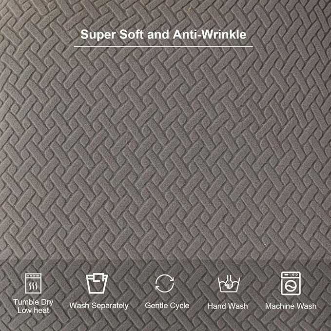 Genina Seat Covers for Dining Room Chair Seat Slipcovers Kitchen Chair Covers (Gray, 6 Pcs)