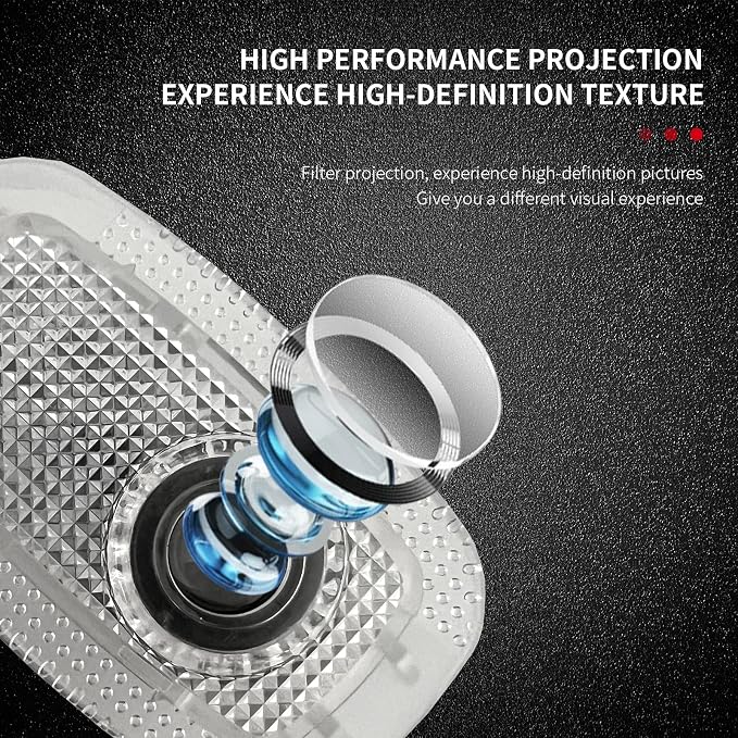 2 Pcs Non-Fading Car Door LED Style Logo Projector Welcome Lamp Door Light Puddle lights Kit Compatible with Accessories W221 S Class 2008 2013 S500 S350 S63 S65 (S Class, W221 2006–2013)