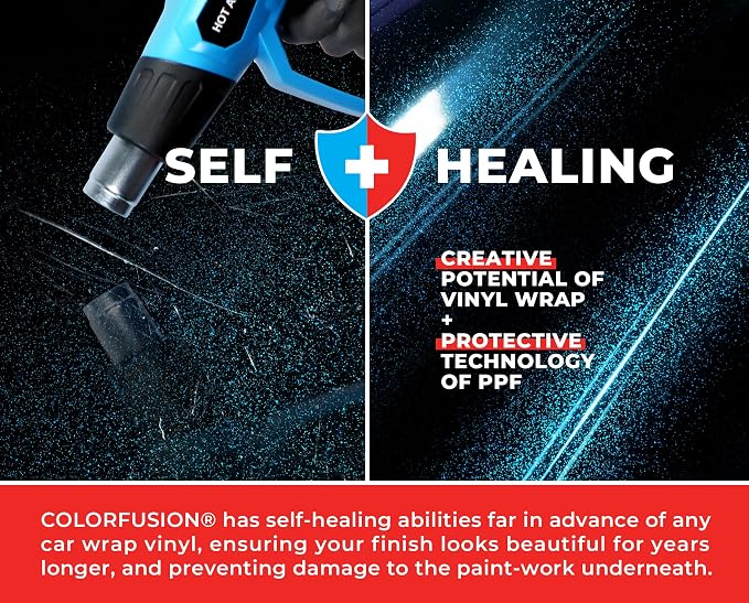 ColorFusion PPF by VViViD, Gloss Cosmic Blue Dry Apply PPF Vinyl Car Wrap Roll 60ft x 5ft