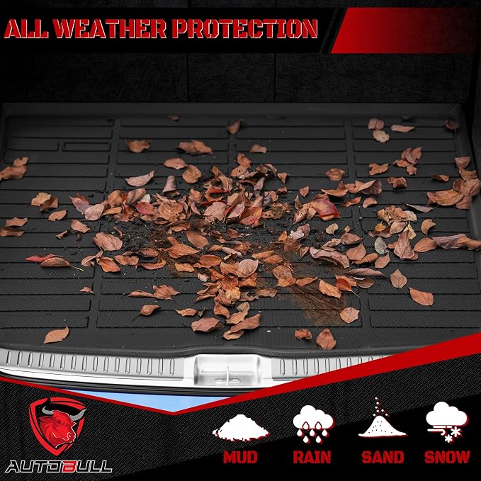 Cargo Liner Compatible with 2015-2024 Ford Edge Cargo Mat，All Weather Protection Trunk Liner Rear Trunk mat，Black